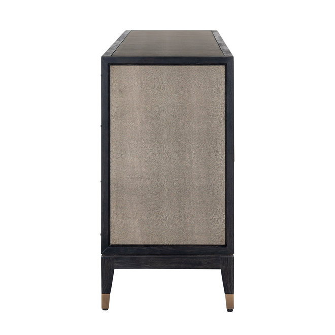 Dressoir Bloomingville 4-deuren shagreen (Goud)