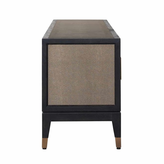 TV-dressoir Bloomingville 4-deuren shagreen (Goud)