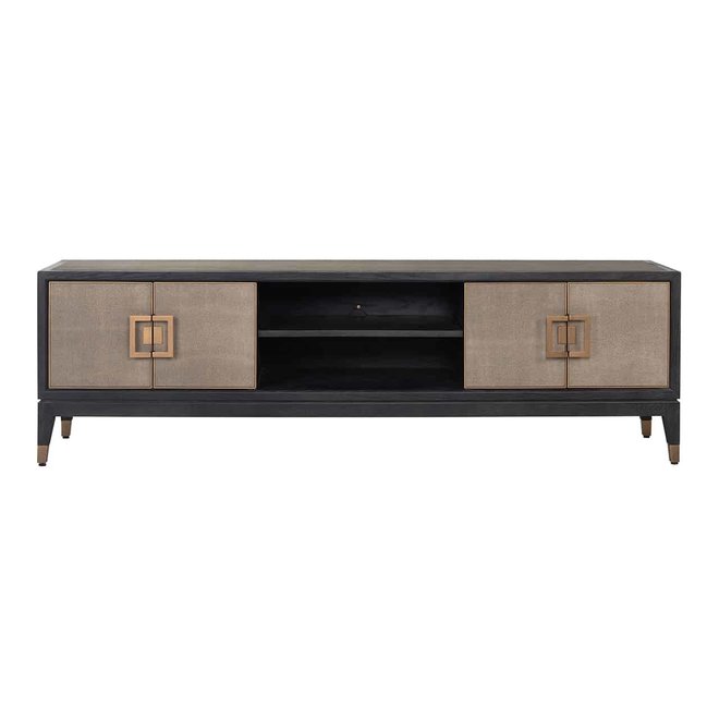 TV-dressoir Bloomingville 4-deuren shagreen (Goud)