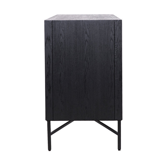 Dressoir Blax 2-schuifdeuren (Zwart)