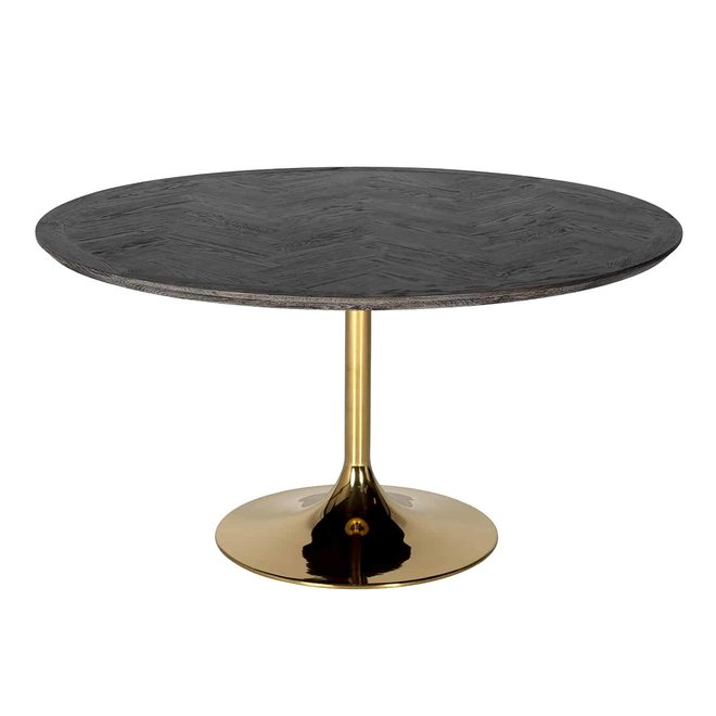 Eettafel Blackbone gold rond Ø140 (Goud)