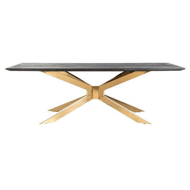 Eettafel Blackbone Matrix gold 200x100 (Goud)