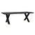 Eettafel Hunter Cross-leg 200x100 (Goud)