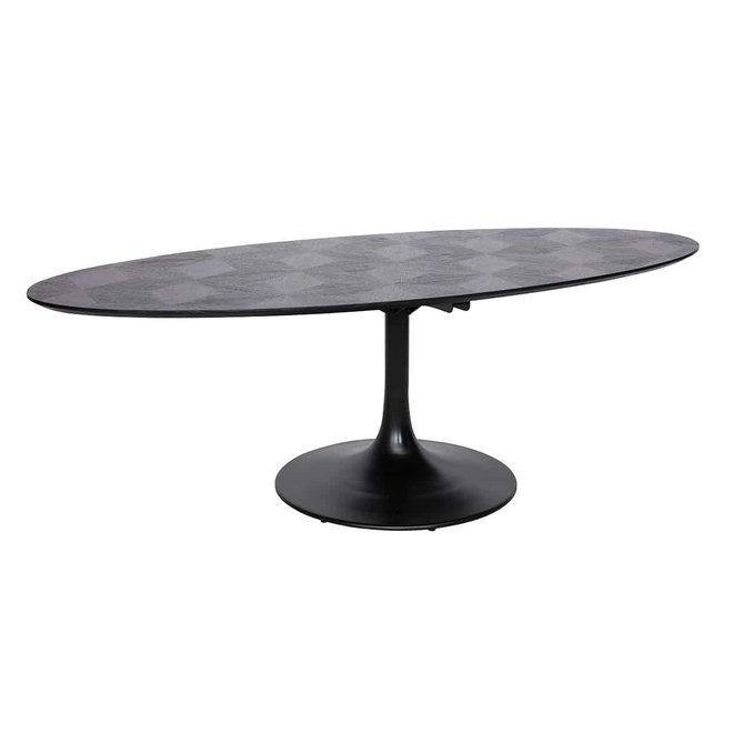 Eettafel Blax Ovaal 230x100 (Zwart)