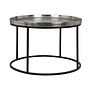Salontafel Lyam aluminium silver 70Ø (Zilver)