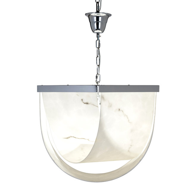 Hanglamp Colbey marmer look (Zilver)