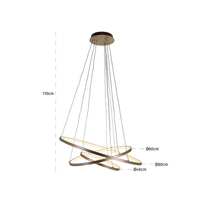 Hanglamp Amira gold (Goud)