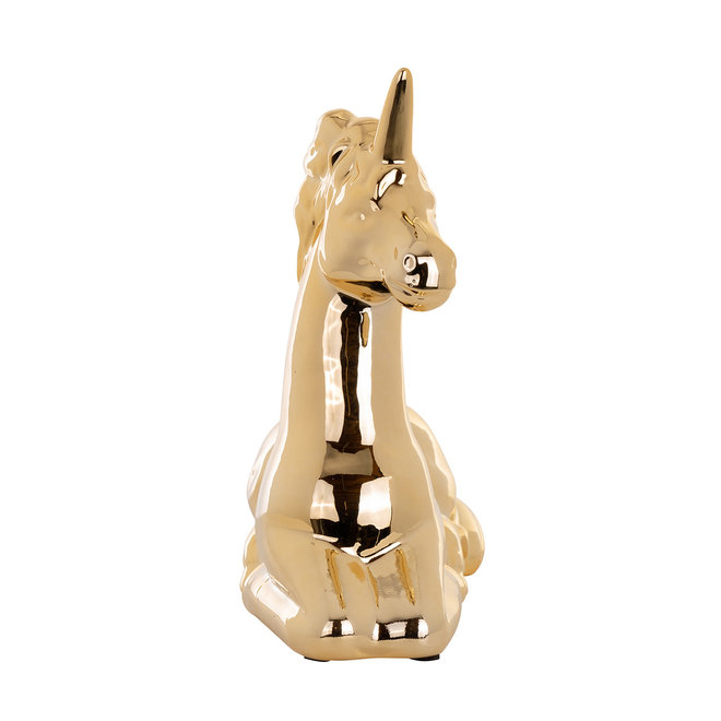 Unicorn deco object goud (Goud)