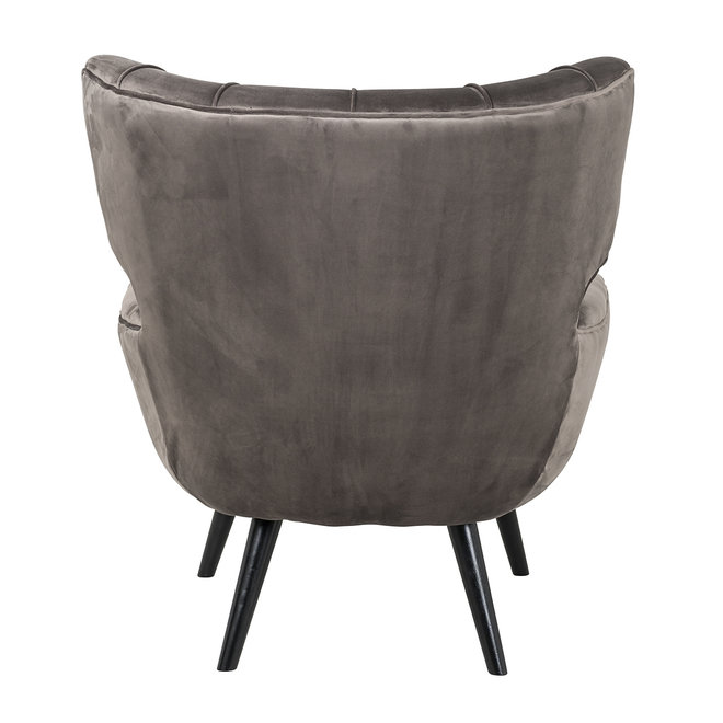 Fauteuil Emily Stone velvet (Quartz Stone 101)