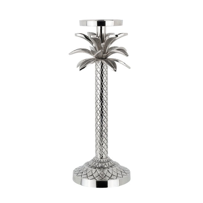 Kandelaar Ostin palm small (Zilver)