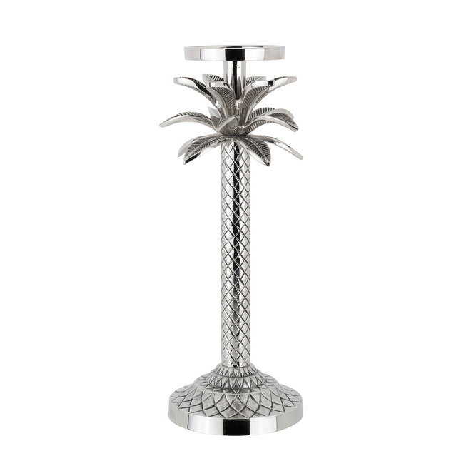 Kandelaar Ostin palm small (Zilver)