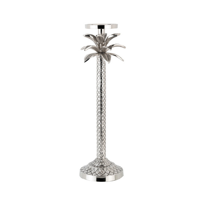 Kandelaar Oxley palm big (Zilver)