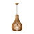 Lucide Bodo - Hanglamp Ø 38 cm 1xE27 Licht hout