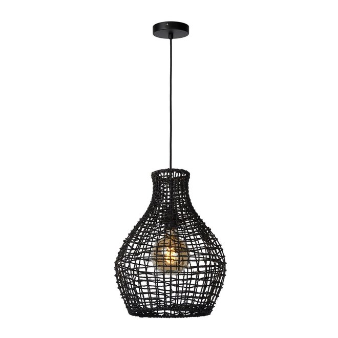 Lucide Alban - Hanglamp Ø 35 cm 1xE27 Zwart