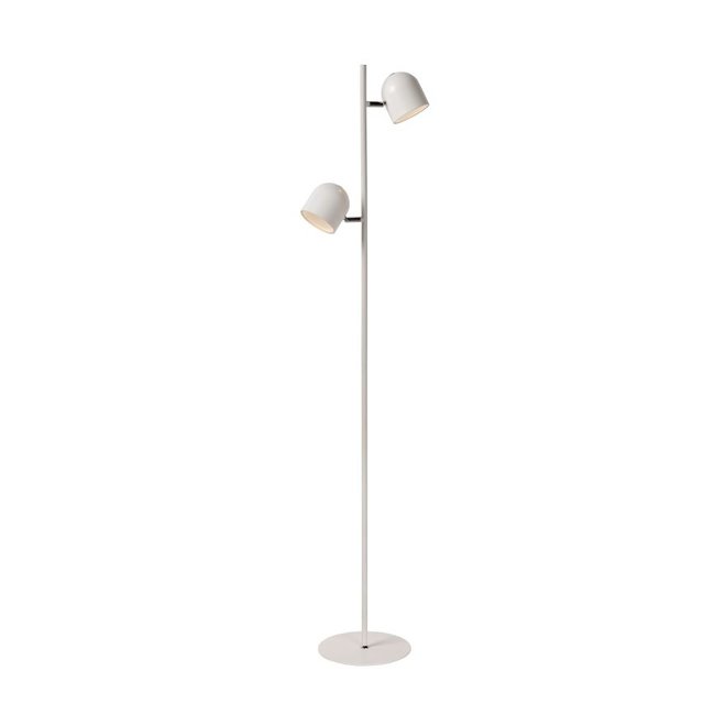 Lucide Skanska - Vloerlamp LED Dimb. 2x5W 2700K Wit