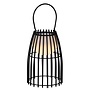 Lucide Fjara - Tafellamp Buiten Ø 17,5 cm LED Dimb. 1x0,3W 3200K IP44 Zwart