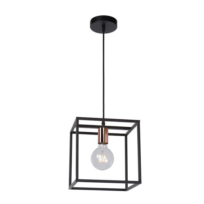 Lucide Arthur - Hanglamp 1xE27 Zwart