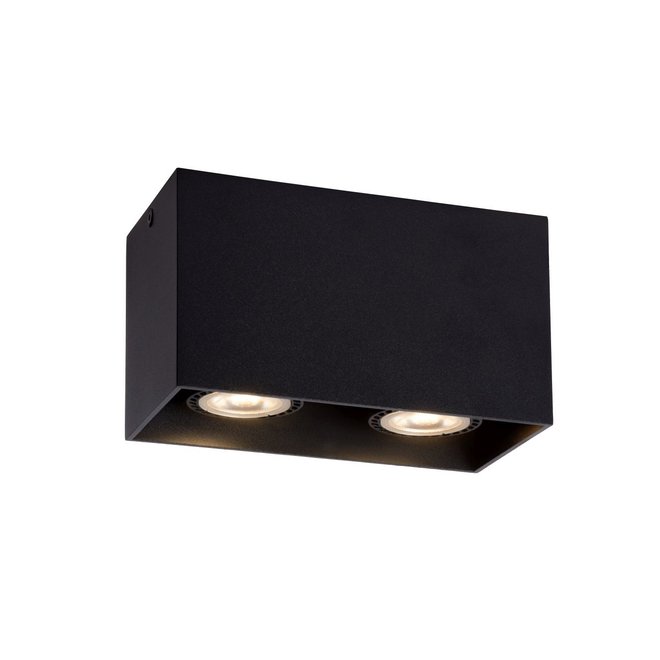 Lucide Bodi - Plafondspot 2xGU10 Zwart