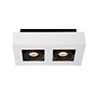 Lucide Xirax - Plafondspot LED Dim to warm GU10 2x5W 2200K/3000K Wit