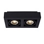 Lucide Zefix - Plafondspot LED Dim to warm GU10 2x12W 2200K/3000K Zwart
