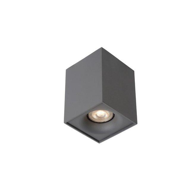 Lucide Bentoo-led - Plafondspot LED Dimb. GU10 1x5W 3000K Grijs