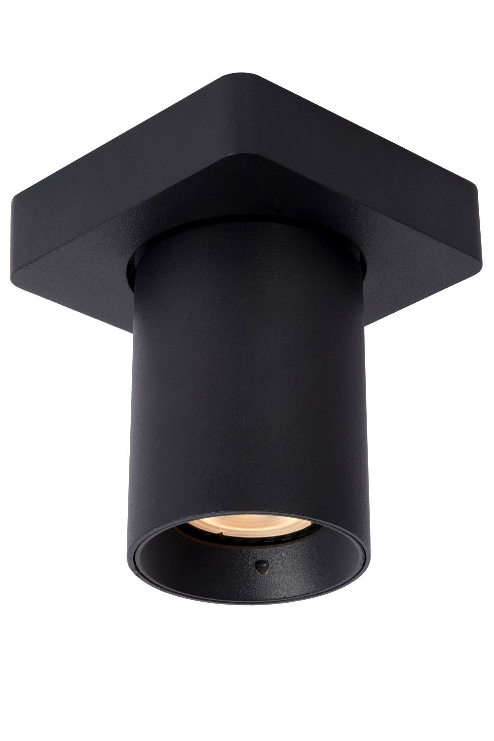 Lucide Nigel - Plafondspot LED Dim to warm GU10 1x5W 2200K/3000K Zwart