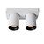 Lucide Nigel - Plafondspot LED Dim to warm GU10 2x5W 2200K/3000K Wit