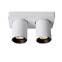 Lucide Nigel - Plafondspot LED Dim to warm GU10 2x5W 2200K/3000K Wit