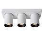 Lucide Nigel - Plafondspot LED Dim to warm GU10 3x5W 2200K/3000K Wit