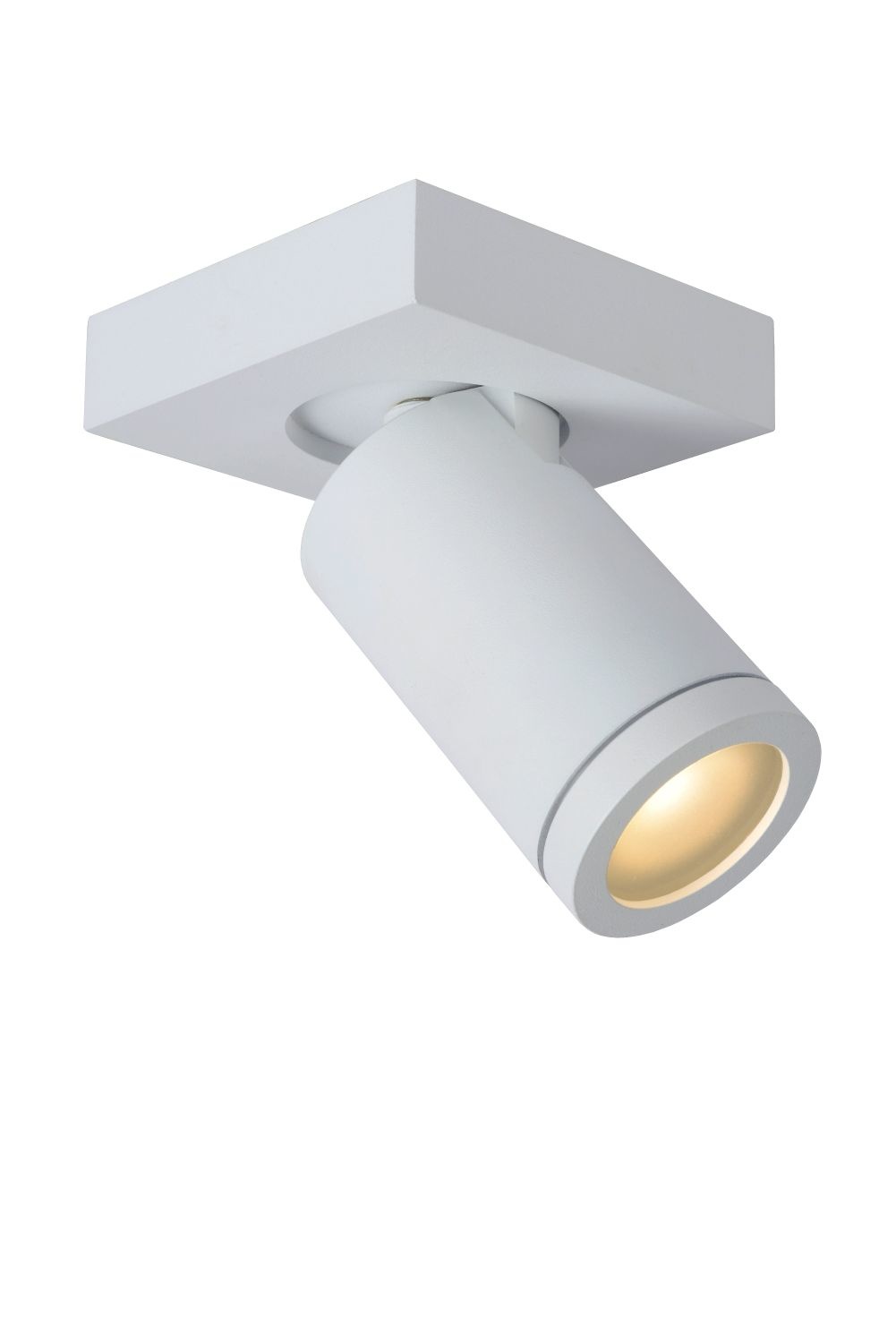 Lucide Taylor - Plafondspot Badkamer LED Dim to warm GU10 1x5W 2200K/3000K IP44 Wit
