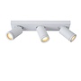 Lucide Taylor - Plafondspot Badkamer LED Dim to warm GU10 3x5W 2200K/3000K IP44 Wit