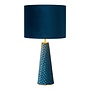 Lucide Extravaganza Velvet - Tafellamp Ø 25 cm 1xE27 Turkoois