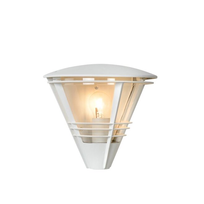 Lucide Livia - Wandlamp Buiten 1xE27 IP44 Wit