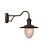 Lucide Aruba - Wandlamp Buiten Ø 25 cm 1xE27 IP44 Roest bruin