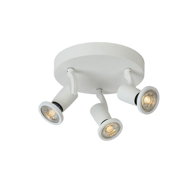 Lucide Jaster-led - Plafondspot Ø 20 cm LED GU10 3x5W 2700K Wit