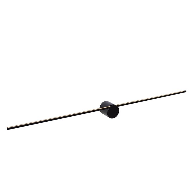 Lucide Mizar - Wandlamp Badkamer LED Dimb. 1x10W 2700K IP44 Zwart