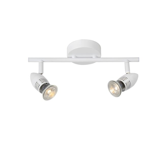 Lucide Caro-led - Plafondspot LED GU10 2x5W 2700K Wit