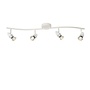 Lucide Caro-led - Plafondspot LED GU10 4x5W 2700K Wit