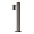 Lucide Arne-led - Sokkellamp Buiten Ø 6,3 cm LED GU10 1x5W 2700K IP44 Mat chroom