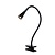 Lucide Zozy - Klemlamp LED Dimb. 1x3W 3000K 3 StepDim Zwart