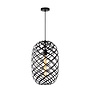 Lucide Wolfram - Hanglamp Ø 32 cm 1xE27 Zwart