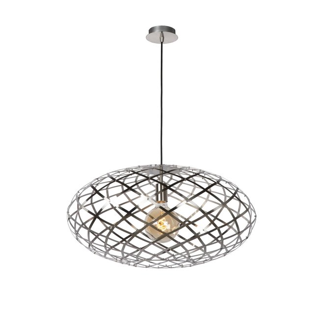 Lucide Wolfram - Hanglamp Ø 65 cm 1xE27 Mat chroom