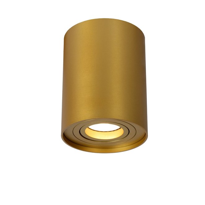 Lucide Tube - Plafondspot Ø 9,6 cm 1xGU10 Mat Goud / Messing