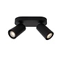 Lucide Xyrus - Plafondspot LED Dim to warm GU10 2x5W 2200K/3000K Zwart