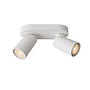 Lucide Xyrus - Plafondspot LED Dim to warm GU10 2x5W 2200K/3000K Wit