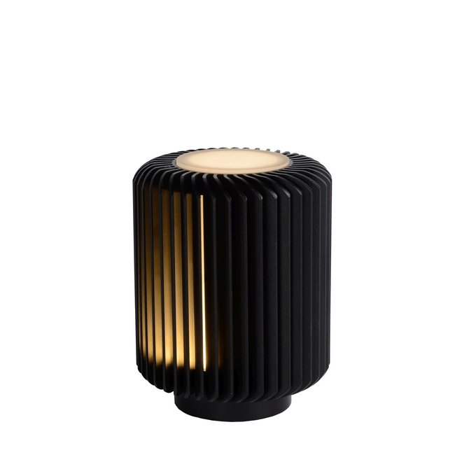 Lucide Turbin - Tafellamp Ø 10,6 cm LED 1x5W 3000K Zwart