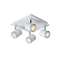 Lucide Rilou - Plafondspot LED Dimb. GU10 4x5W 3000K Wit