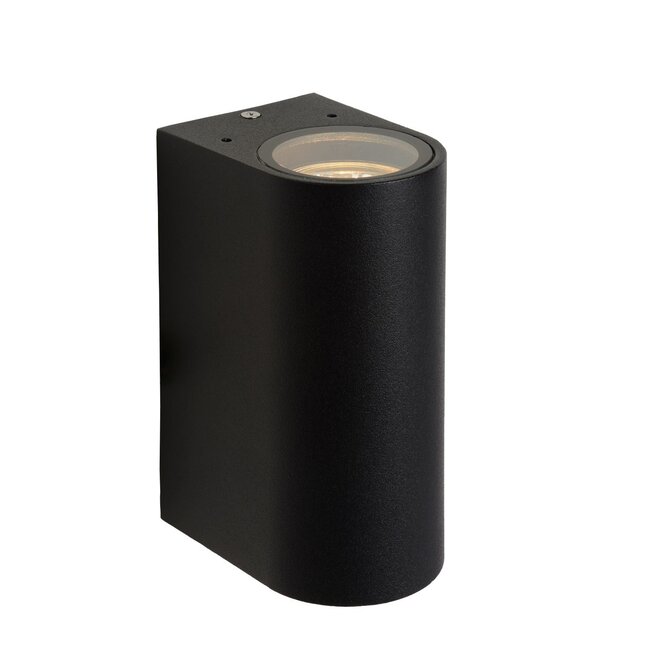Lucide Boogy - Wandspot Buiten 2xGU10 IP44 Zwart