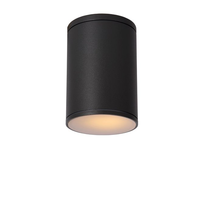 Lucide Tubix - Plafondspot Buiten Ø 10,8 cm 1xE27 IP54 Antraciet