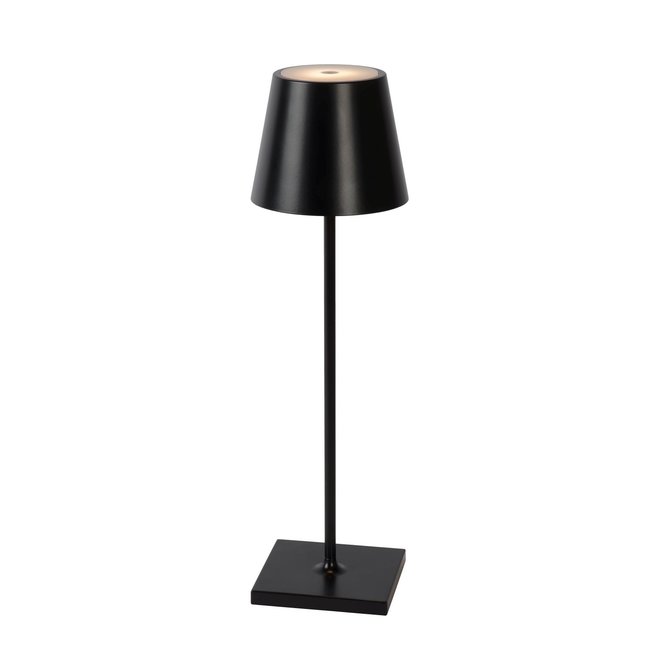 Lucide Justin - Tafellamp Buiten Ø 11 cm LED Dimb. 1x2,2W 3000K IP54 Zwart